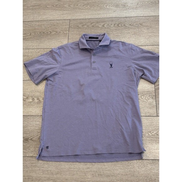 Greyson Polo Shirt Mens Large Purple Golf Short Sleeve Casual Preppy - Picture 1 of 8